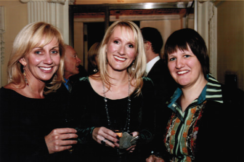 Hilary Robinson (author), Jane Abbott (illustrator) and Sophie Hicks (agent at Ed Victor Ltd) at an Ed Victor Ltd party.
