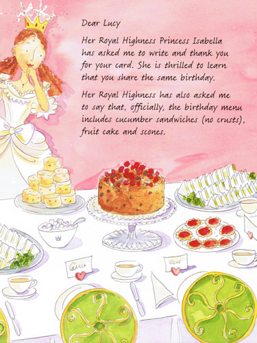 Illustration from The Princess’s Secret Letters